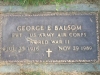 George Edward Balsom Military Marker